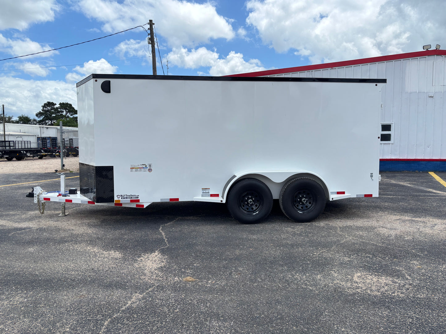 6'8" x 16' All-Steel Enclosed Trailer Cargo Delco #E716
