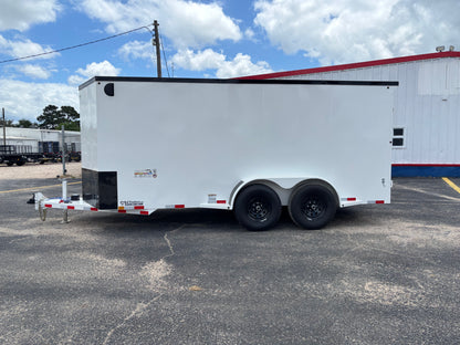 6'8" x 16' All-Steel Enclosed Trailer Cargo Delco #E716