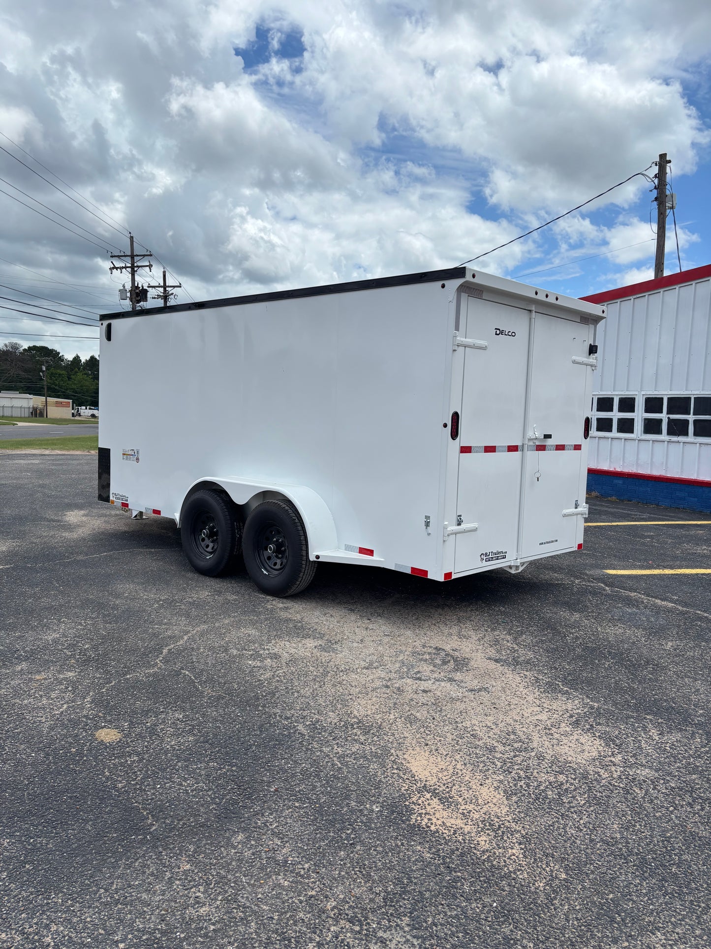 6'8" x 16' All-Steel Enclosed Trailer Cargo Delco #E716