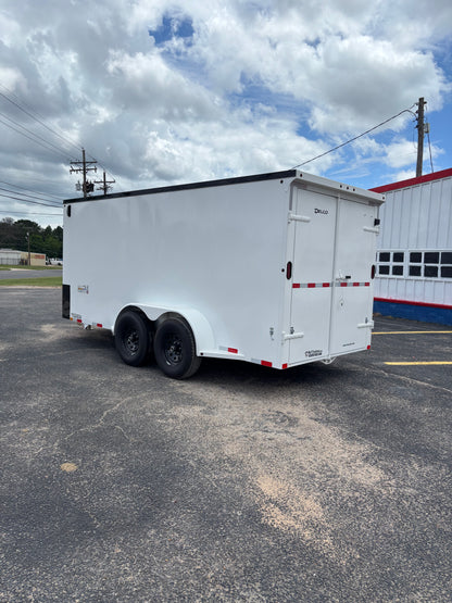 6'8" x 16' All-Steel Enclosed Trailer Cargo Delco #E716
