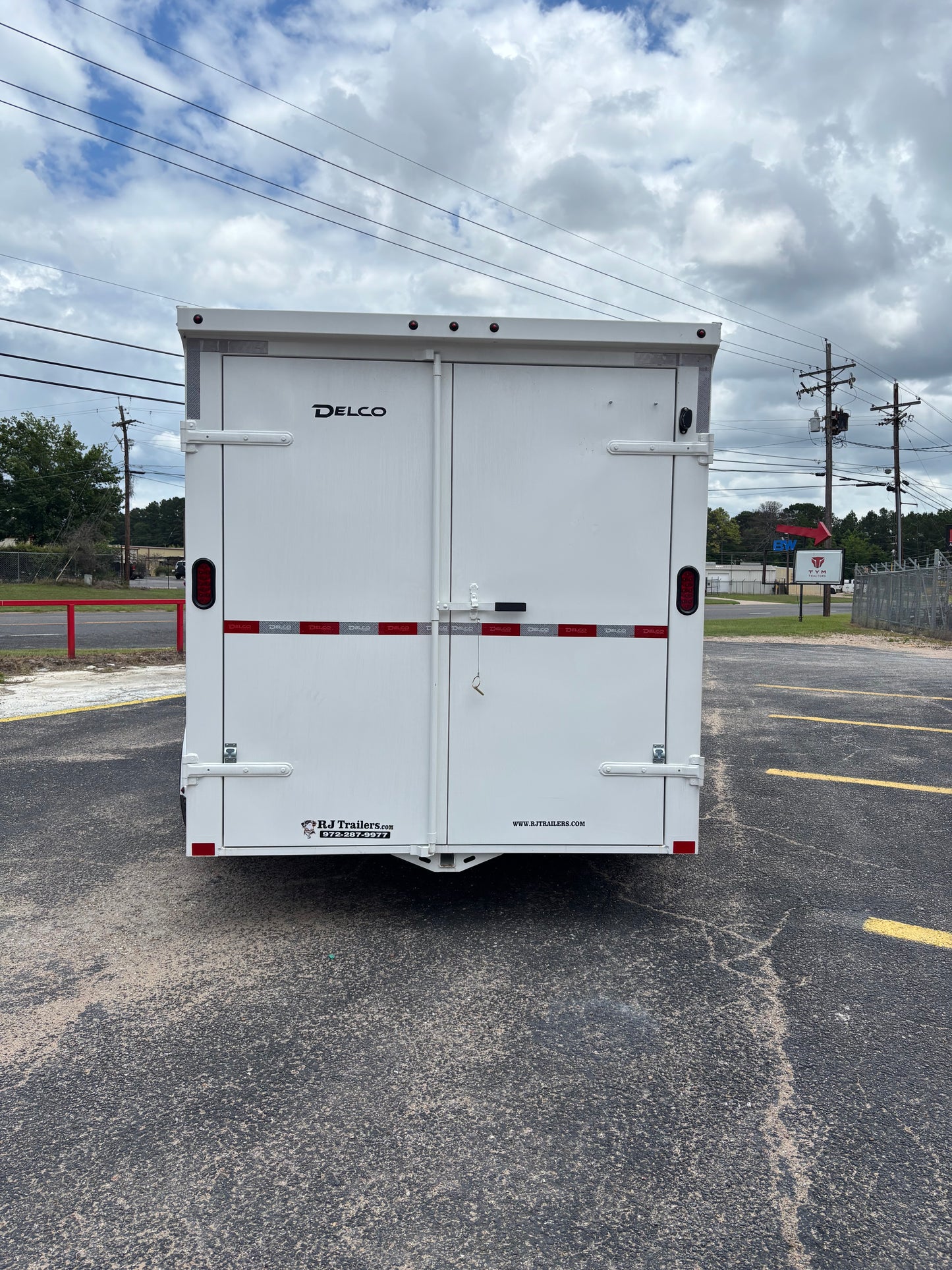 6'8" x 16' All-Steel Enclosed Trailer Cargo Delco #E716