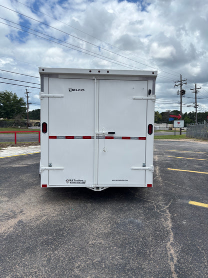 6'8" x 16' All-Steel Enclosed Trailer Cargo Delco #E716