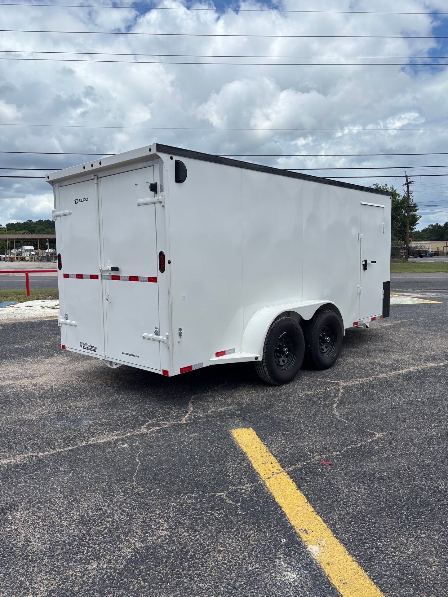 6'8" x 16' All-Steel Enclosed Trailer Cargo Delco #E716