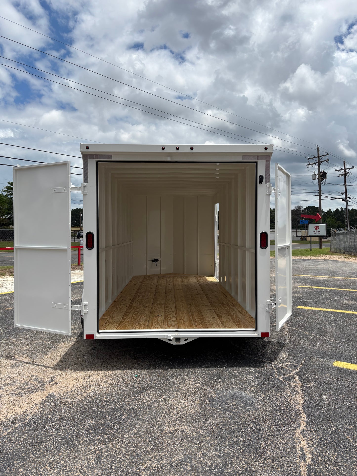 6'8" x 16' All-Steel Enclosed Trailer Cargo Delco #E716