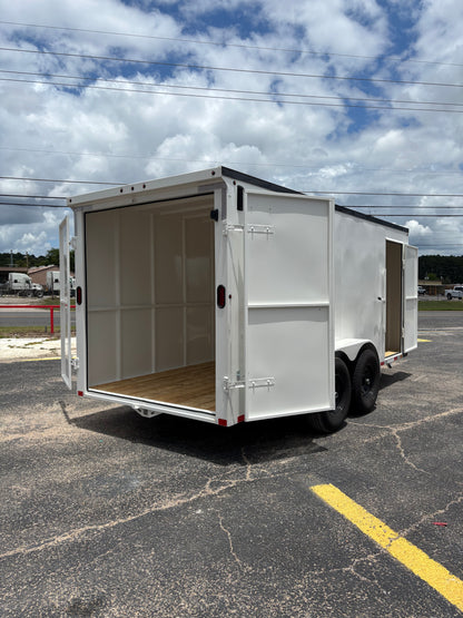 6'8" x 16' All-Steel Enclosed Trailer Cargo Delco #E716