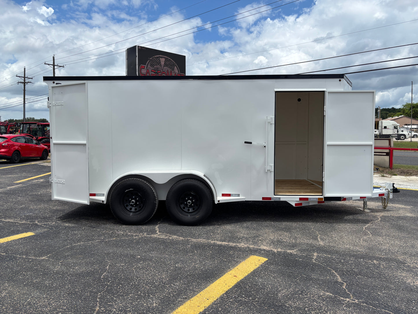 6'8" x 16' All-Steel Enclosed Trailer Cargo Delco #E716