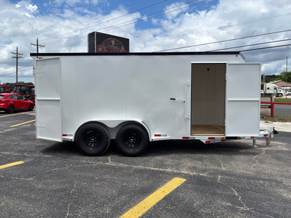 6'8" x 16' All-Steel Enclosed Trailer Cargo Delco #E716