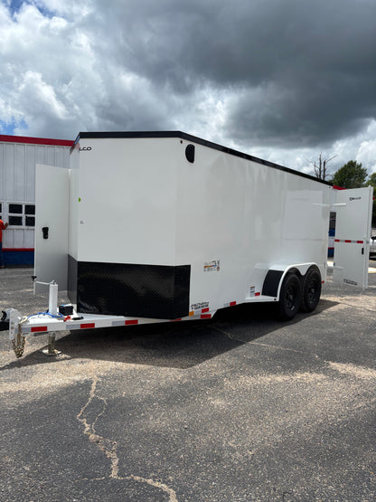 6'8" x 16' All-Steel Enclosed Trailer Cargo Delco #E716
