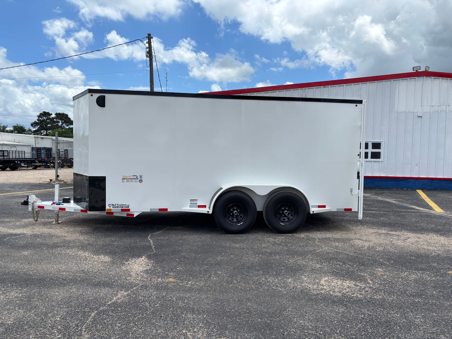 6'8" x 16' All-Steel Enclosed Trailer Cargo Delco #E716