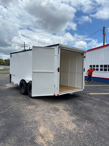 6'8" x 16' All-Steel Enclosed Trailer Cargo Delco #E716