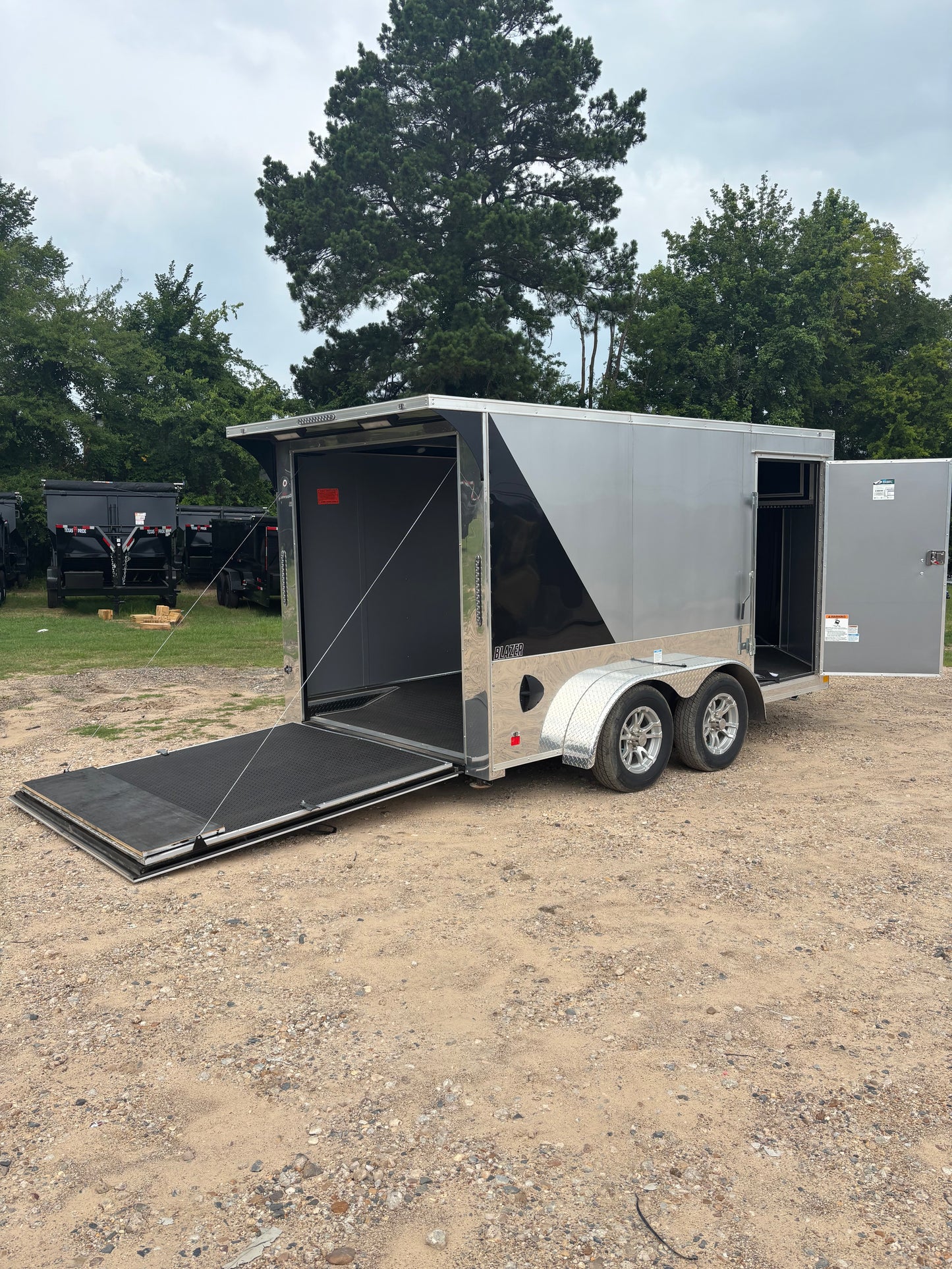 7 x 12' Low Hauler Motorcycle Trailer Cargo Mate #TXBL712TA2