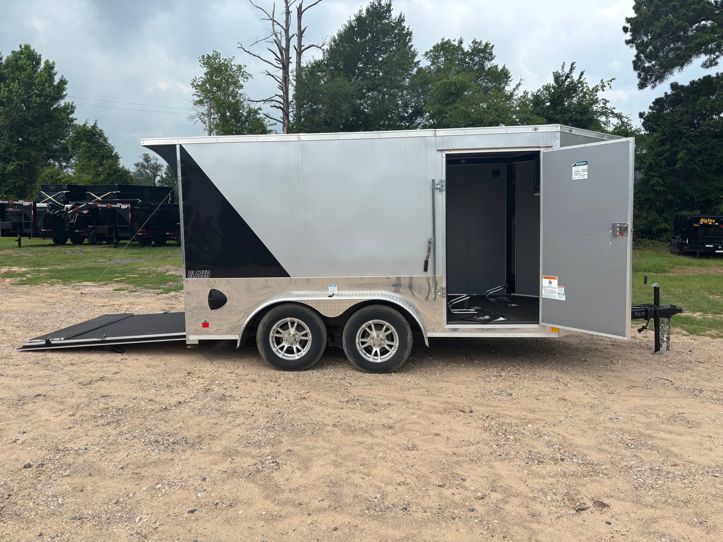 7 x 12' Low Hauler Motorcycle Trailer Cargo Mate #TXBL712TA2