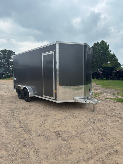 7 x 16' XLT Pro Series Enclosed TA Alcom Cargo Trailer #EZEC7X16XLT-P