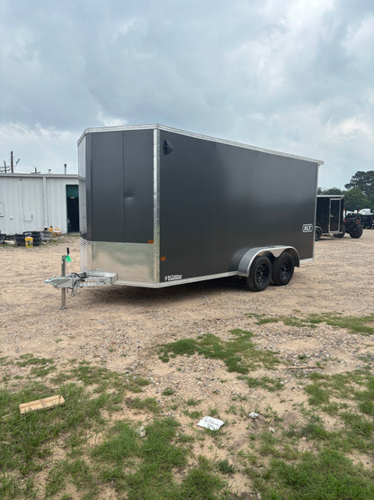 7 x 16' XLT Pro Series Enclosed TA Alcom Cargo Trailer #EZEC7X16XLT-P