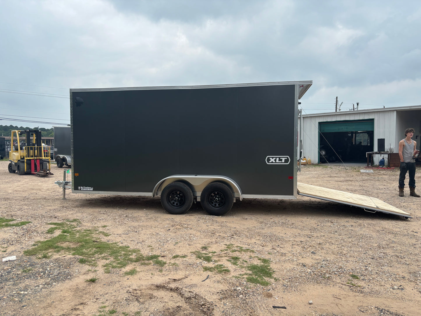 7 x 16' XLT Pro Series Enclosed TA Alcom Cargo Trailer #EZEC7X16XLT-P