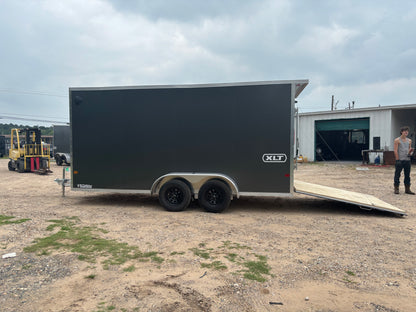 7 x 16' XLT Pro Series Enclosed TA Alcom Cargo Trailer #EZEC7X16XLT-P