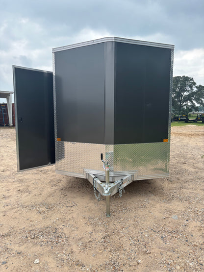 7 x 16' XLT Pro Series Enclosed TA Alcom Cargo Trailer #EZEC7X16XLT-P
