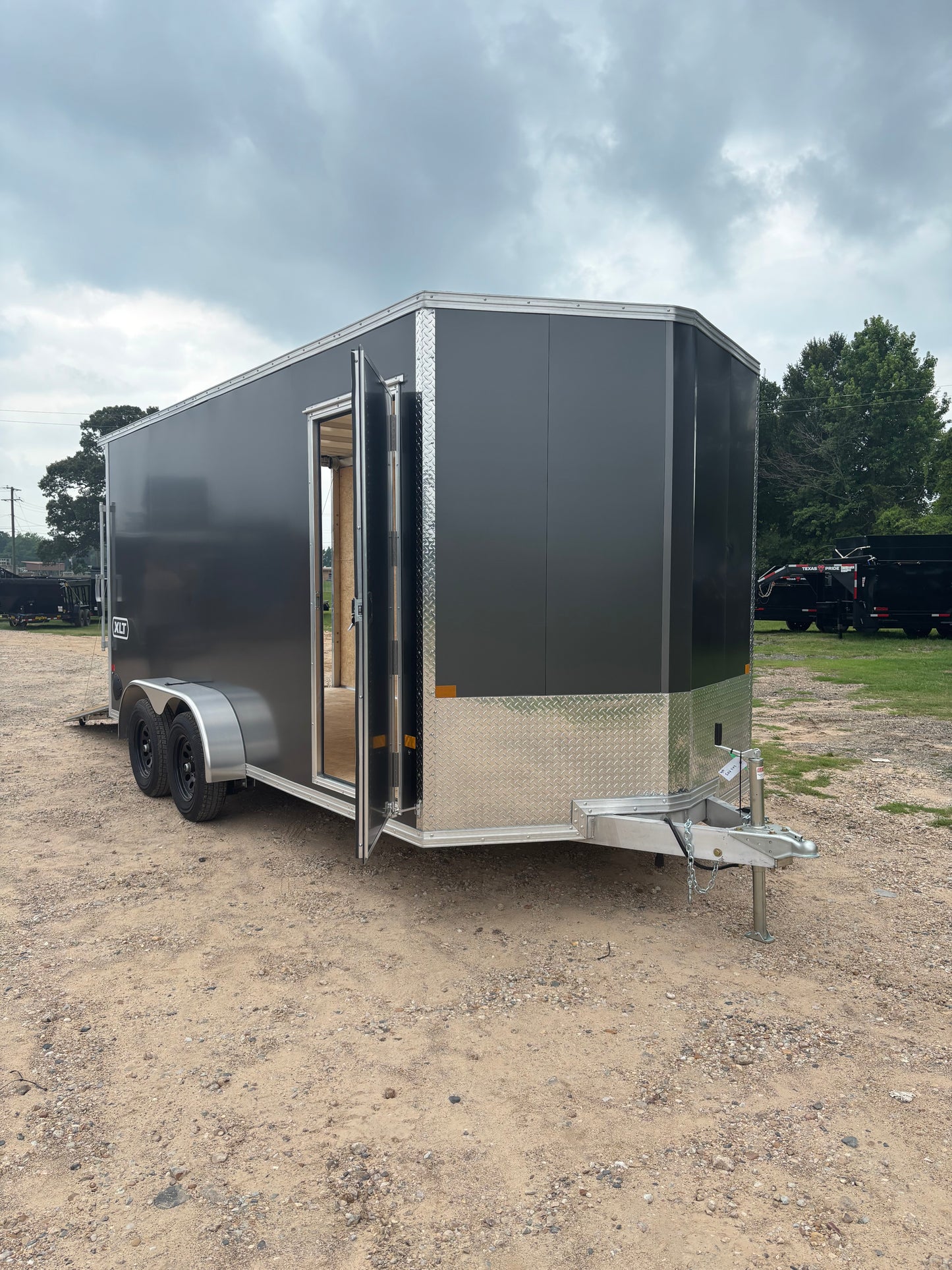 7 x 16' XLT Pro Series Enclosed TA Alcom Cargo Trailer #EZEC7X16XLT-P