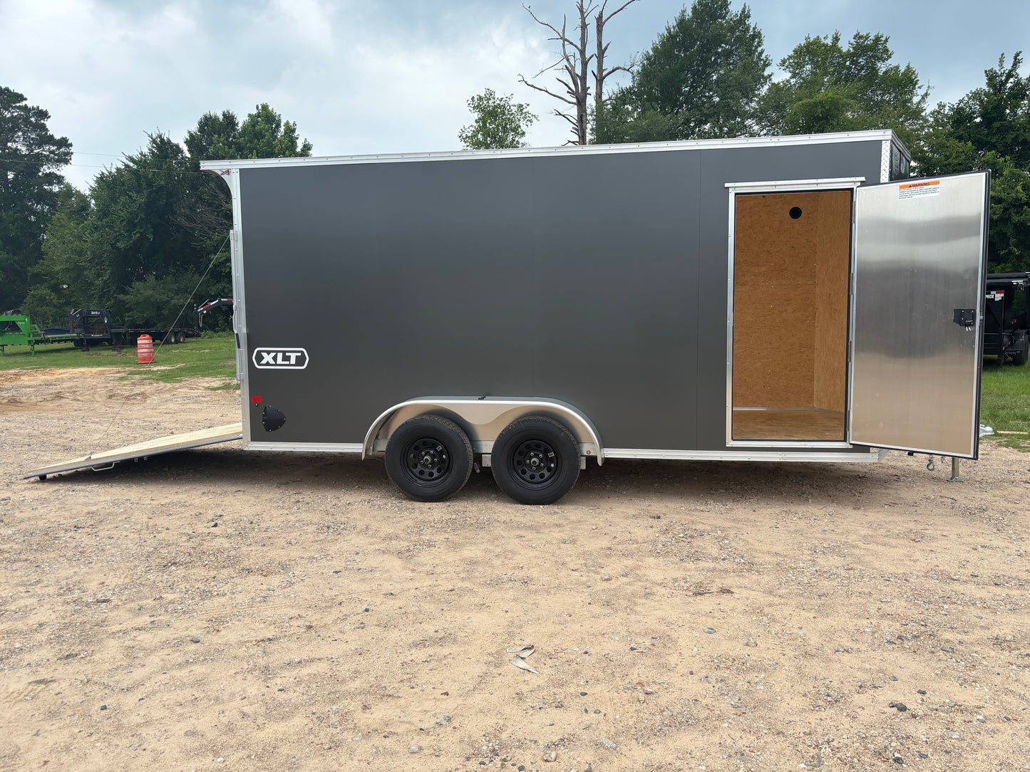 7 x 16' XLT Pro Series Enclosed TA Alcom Cargo Trailer #EZEC7X16XLT-P