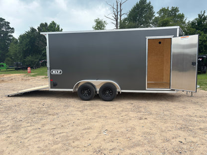 7 x 16' XLT Pro Series Enclosed TA Alcom Cargo Trailer #EZEC7X16XLT-P