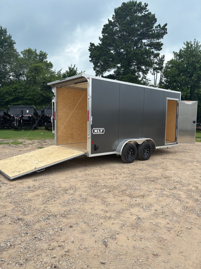 7 x 16' XLT Pro Series Enclosed TA Alcom Cargo Trailer #EZEC7X16XLT-P