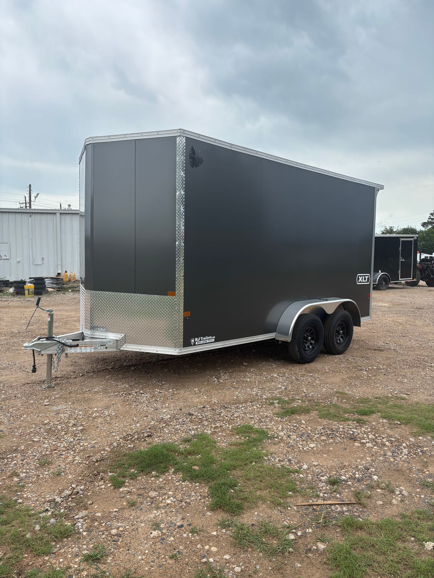 7 x 14' XLT Pro Series Enclosed TA Alcom Cargo Trailer #EZEC7X14XLT-P