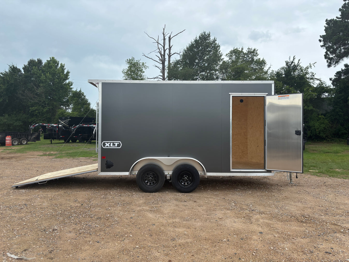 7 x 14' XLT Pro Series Enclosed TA Alcom Cargo Trailer #EZEC7X14XLT-P