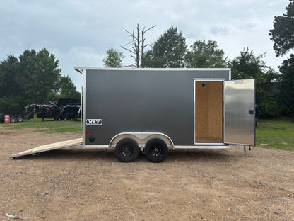 7 x 14' XLT Pro Series Enclosed TA Alcom Cargo Trailer #EZEC7X14XLT-P