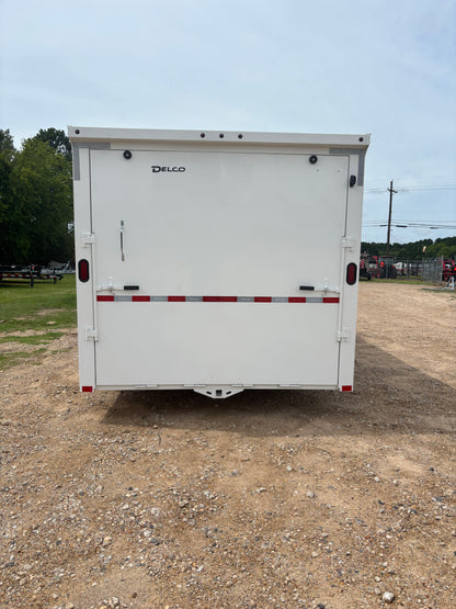 6'8" x 20' All-Steel Enclosed Trailer Cargo Delco #E720