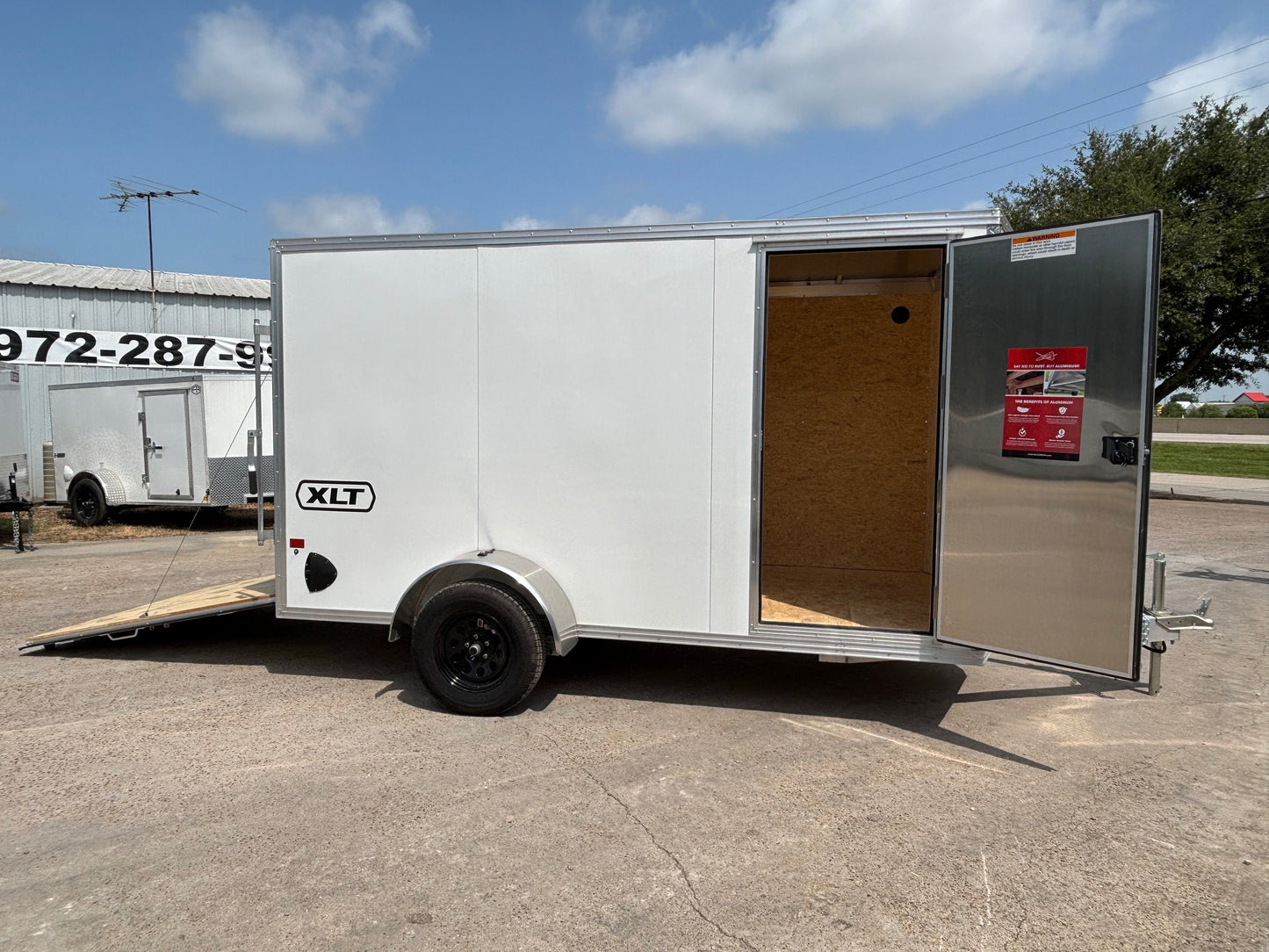 6 x 12SA XLT Pro Series Enclosed Alcom Cargo Trailer #EZEC6X12SAXLT-P