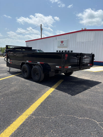7 x 16' GN Dump Trailer Texas Pride #DT-7162-14KGN