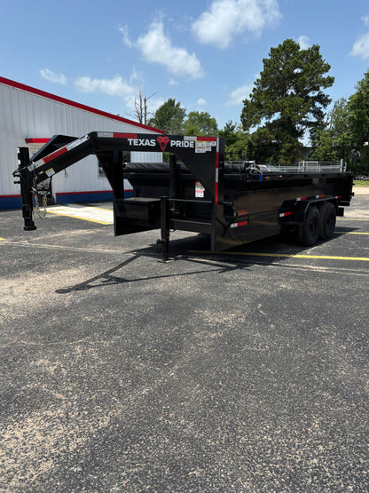 7 x 16' GN Dump Trailer Texas Pride #DT-7162-14KGN