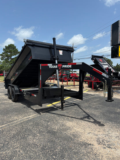7 x 16' GN Dump Trailer Texas Pride #DT-7162-14KGN