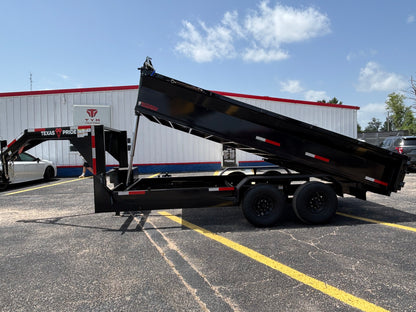 7 x 16' GN Dump Trailer Texas Pride #DT-7162-14KGN