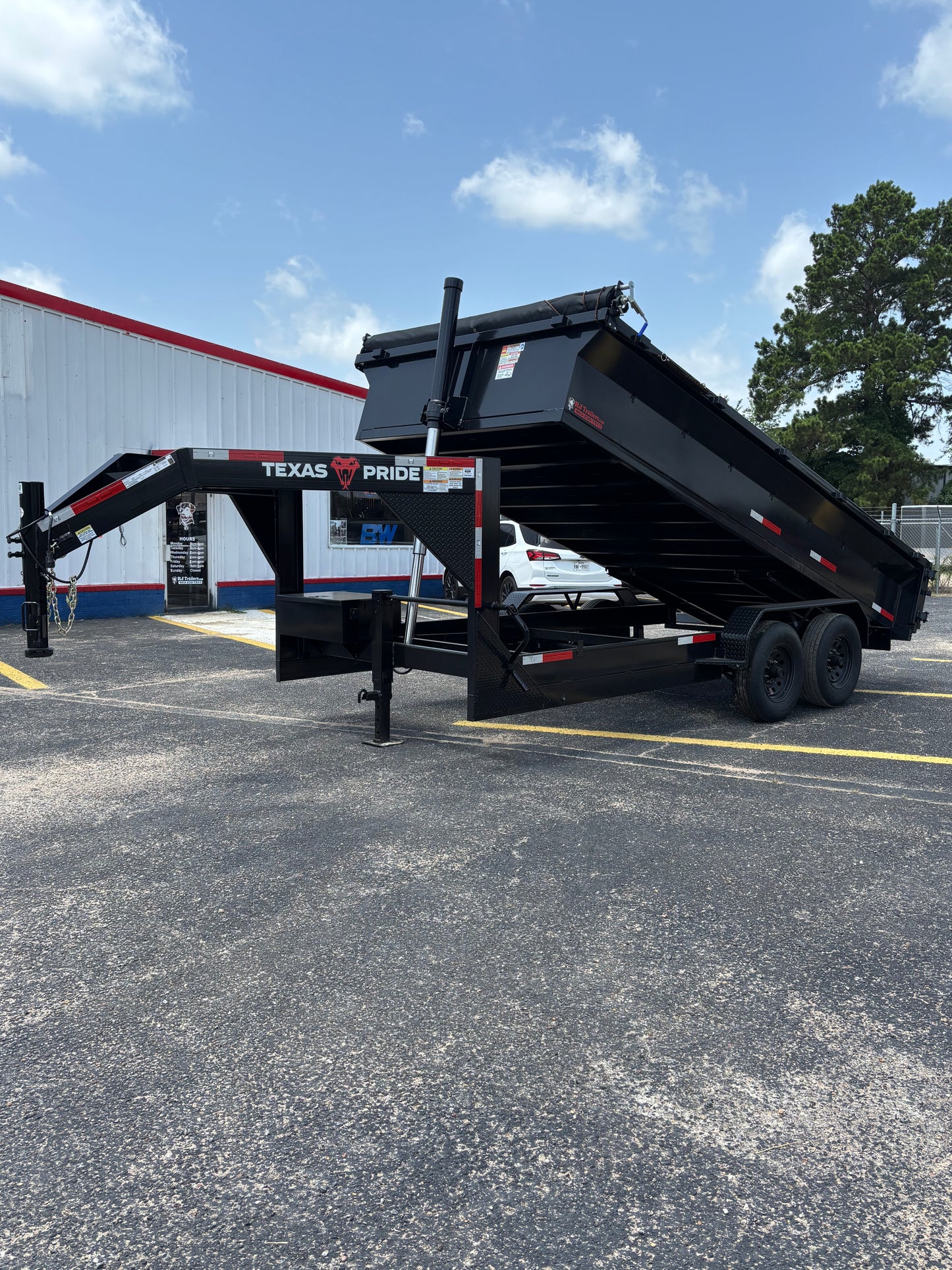 7 x 16' GN Dump Trailer Texas Pride #DT-7162-14KGN