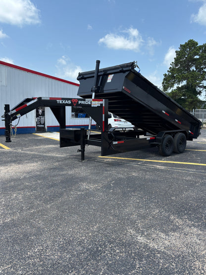 7 x 16' GN Dump Trailer Texas Pride #DT-7162-14KGN