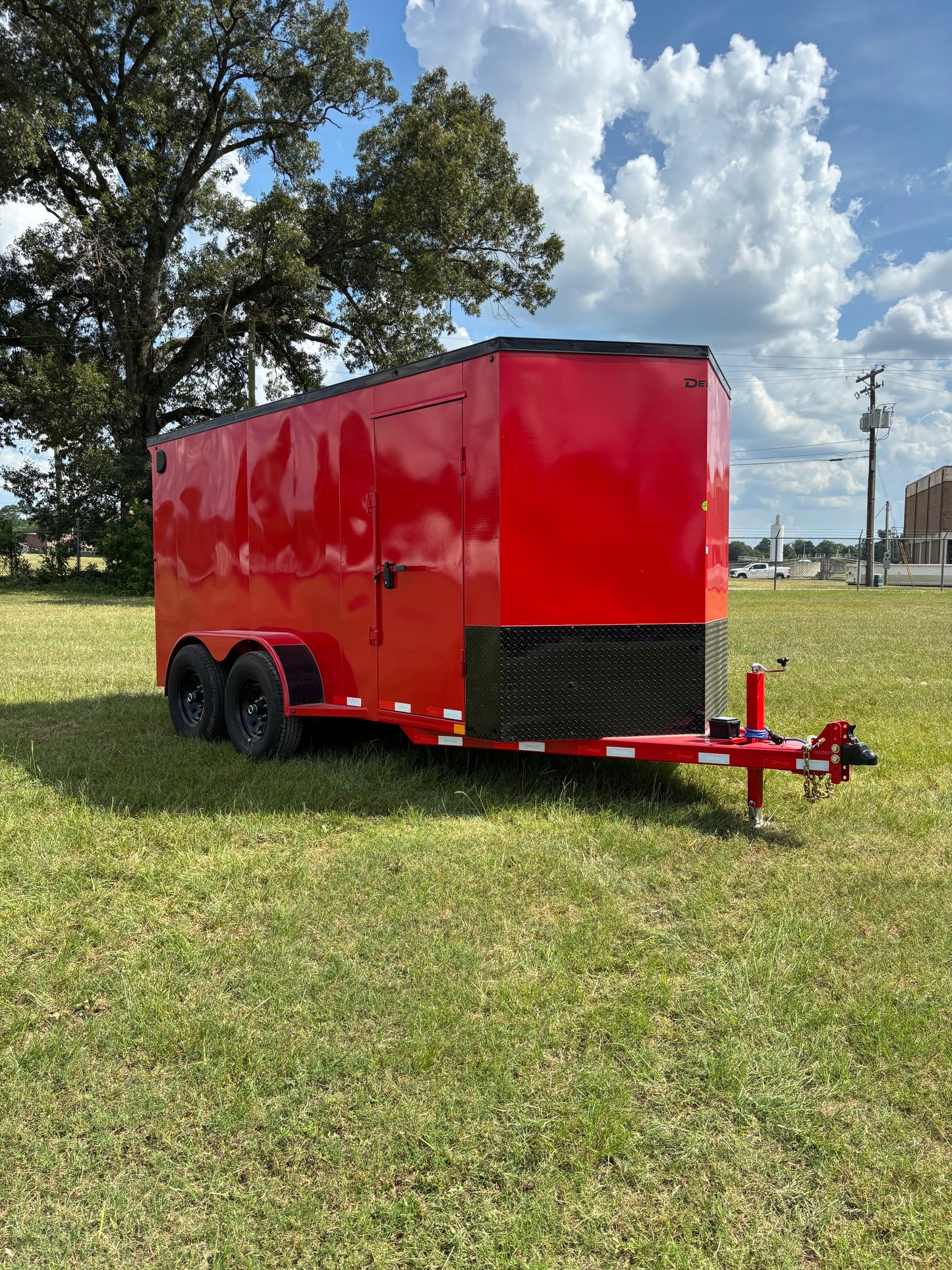 6'8" x 14' All-Steel Enclosed Trailer Cargo Delco #E714