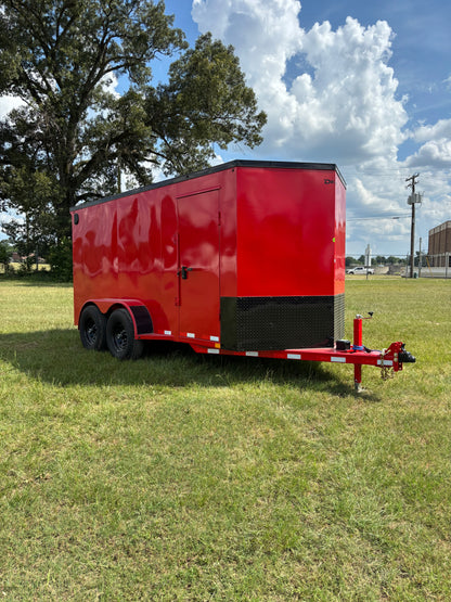 6'8" x 14' All-Steel Enclosed Trailer Cargo Delco #E714