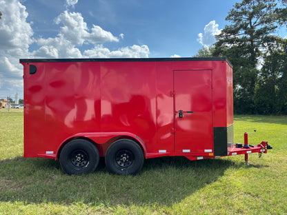 6'8" x 14' All-Steel Enclosed Trailer Cargo Delco #E714