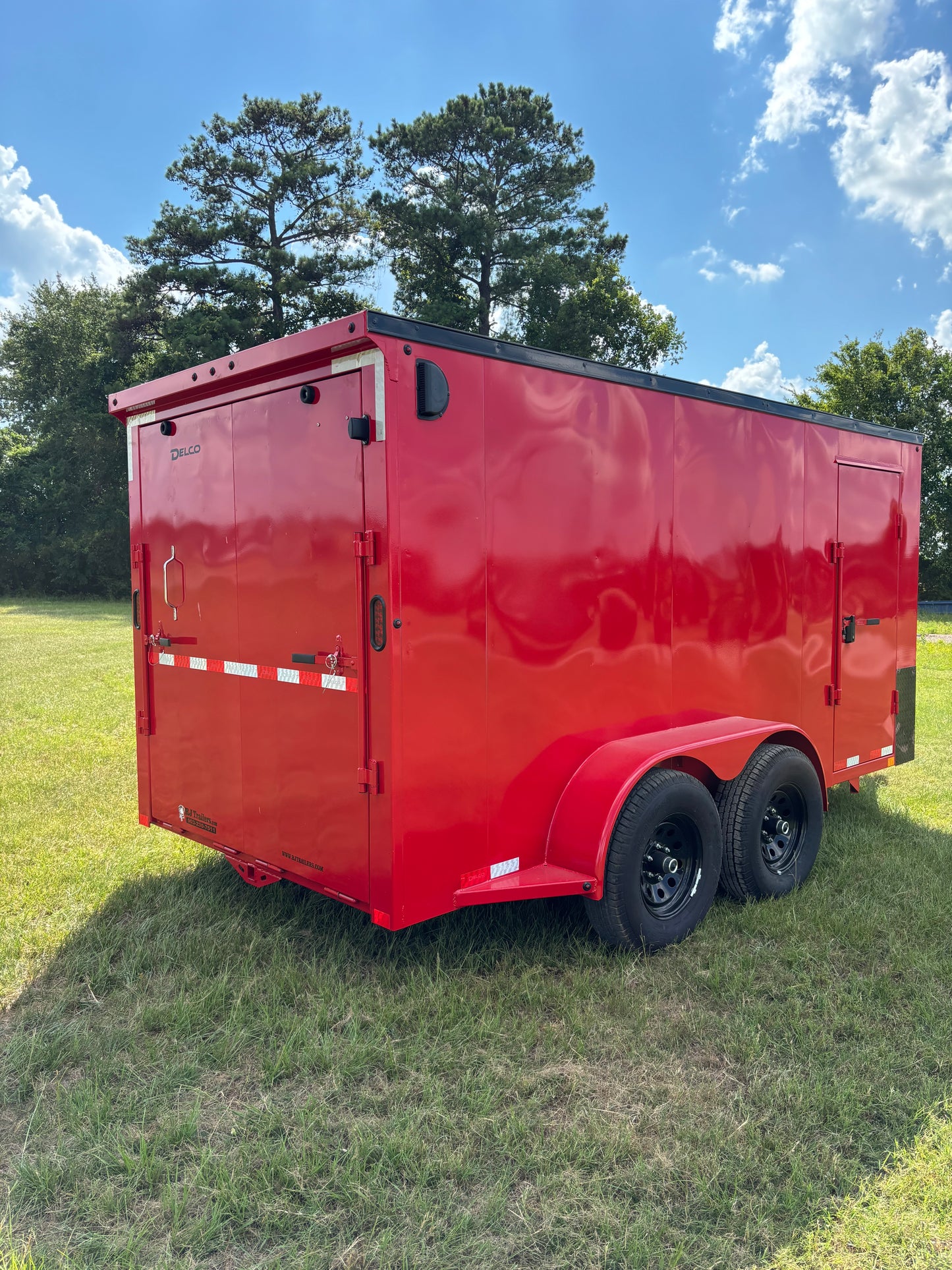6'8" x 14' All-Steel Enclosed Trailer Cargo Delco #E714