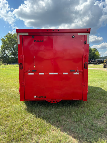 6'8" x 14' All-Steel Enclosed Trailer Cargo Delco #E714