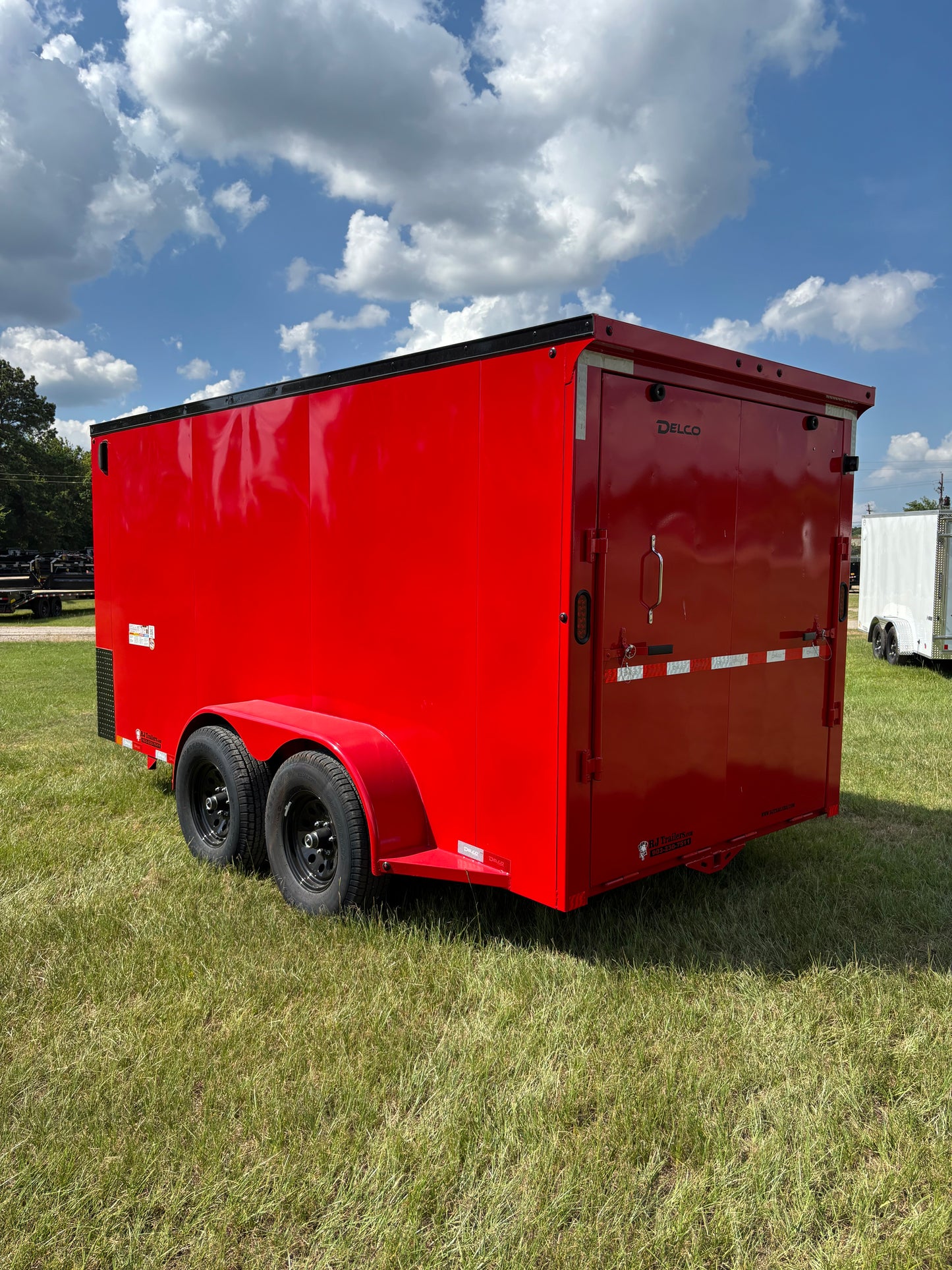 6'8" x 14' All-Steel Enclosed Trailer Cargo Delco #E714