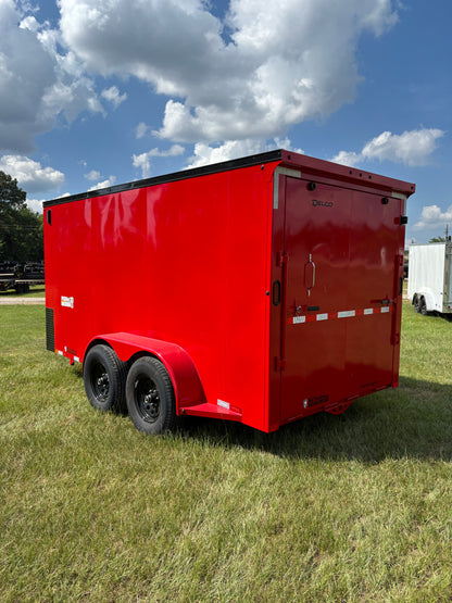 6'8" x 14' All-Steel Enclosed Trailer Cargo Delco #E714