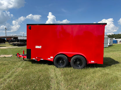 6'8" x 14' All-Steel Enclosed Trailer Cargo Delco #E714