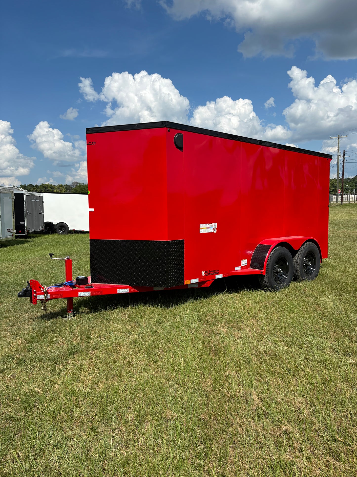 6'8" x 14' All-Steel Enclosed Trailer Cargo Delco #E714