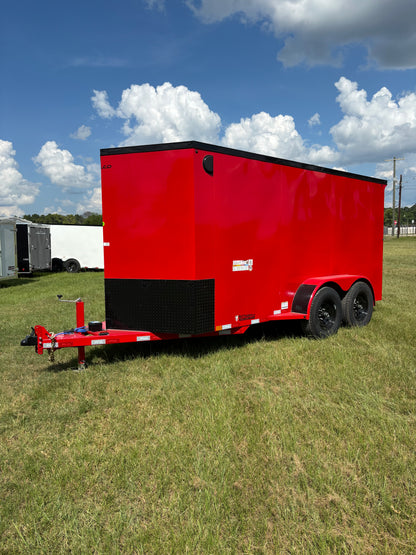 6'8" x 14' All-Steel Enclosed Trailer Cargo Delco #E714