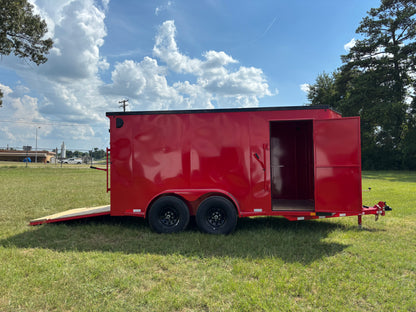 6'8" x 14' All-Steel Enclosed Trailer Cargo Delco #E714