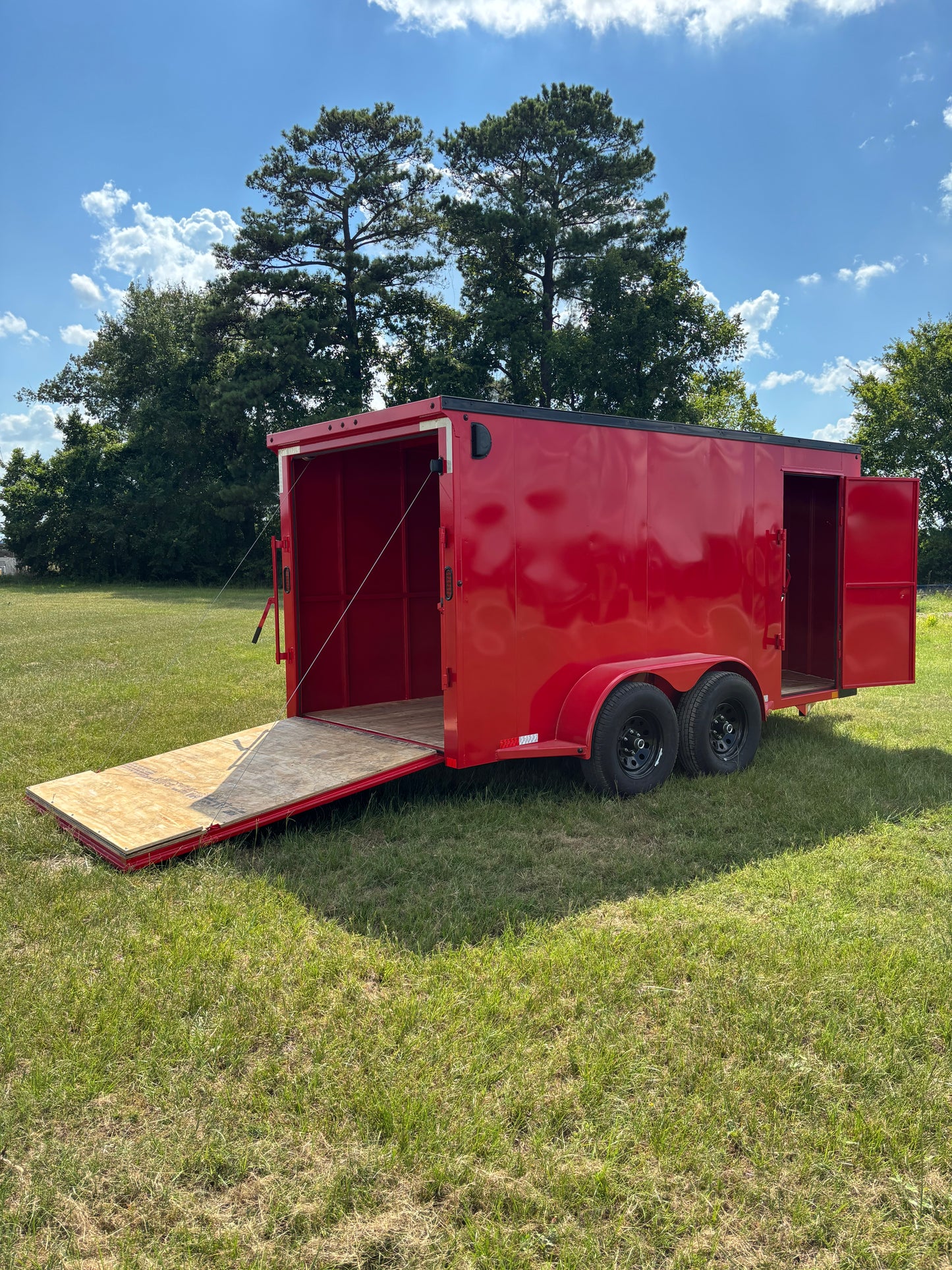 6'8" x 14' All-Steel Enclosed Trailer Cargo Delco #E714