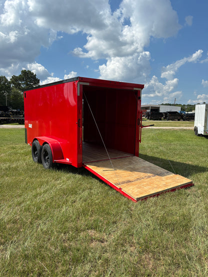 6'8" x 14' All-Steel Enclosed Trailer Cargo Delco #E714