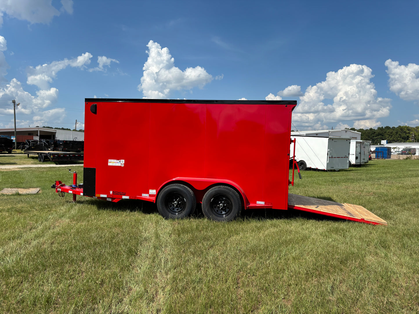 6'8" x 14' All-Steel Enclosed Trailer Cargo Delco #E714